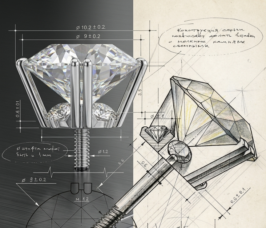 Don Key LA Diamond Studs