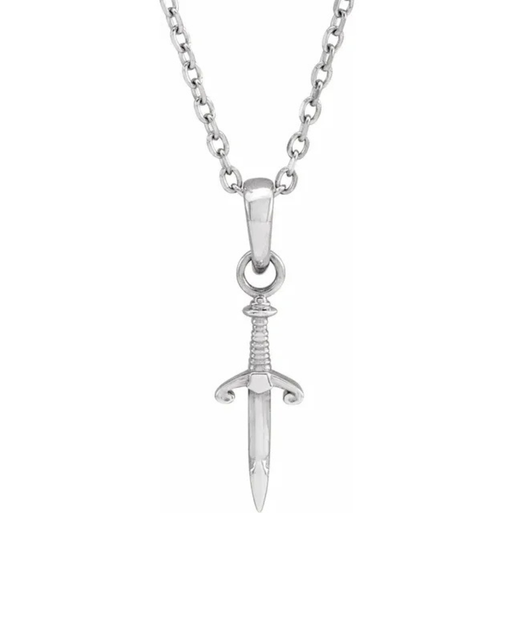 Sterling Silver Dagger Necklace