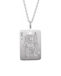 Sterling Silver Playing Card Necklace