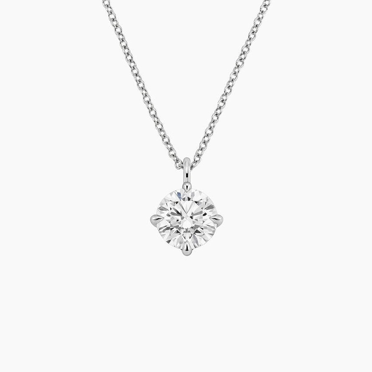 Lab Grown Diamond 4 Prong Pendant
