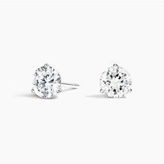 Lab Grown Diamond 3 Prong Stud Earring