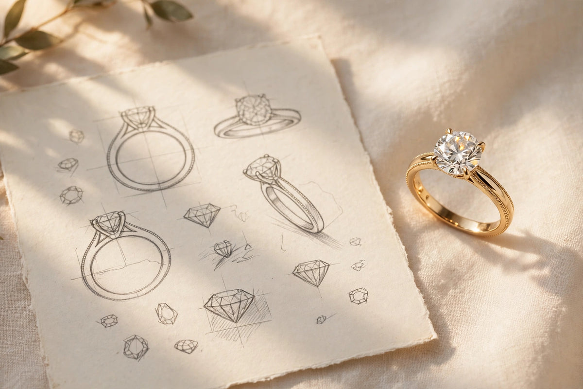 Custom lab-grown diamond pendant